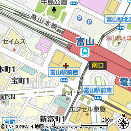 富山駅前交番周辺の地図