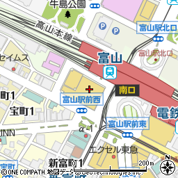 オリンピア富山マルート店周辺の地図