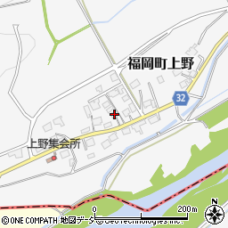 富山県高岡市福岡町上野92周辺の地図