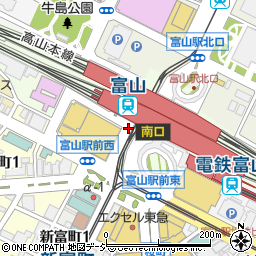 八兆屋 駅の蔵 富山駅店周辺の地図