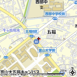 GB's CAFE 富山大学前店周辺の地図