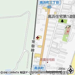 茨城トヨタ自動車　高萩店周辺の地図