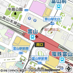 マクドナルド富山駅店周辺の地図