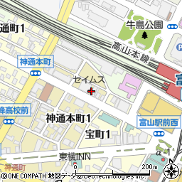 富山県司法書士会周辺の地図