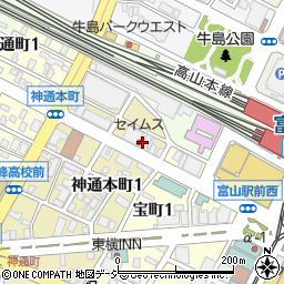 富山県司法書士会周辺の地図