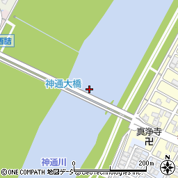 神通大橋周辺の地図