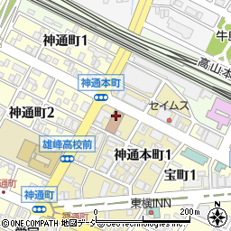富山労働局総務部　労働保険徴収室周辺の地図