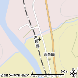 茨城県久慈郡大子町西金1-3周辺の地図