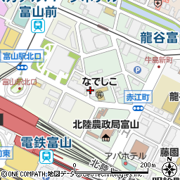 富山年金事務所周辺の地図