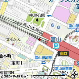 アットパークＮＳ富山駅西側駐車場周辺の地図