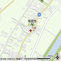 石川県かほく市大崎周辺の地図