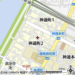 名鉄協商富山神通町２丁目駐車場周辺の地図