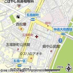 富山県富山市五福新町周辺の地図