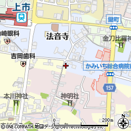 富山県中新川郡上市町法音寺78周辺の地図