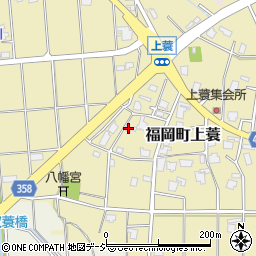 富山県高岡市福岡町上蓑375周辺の地図