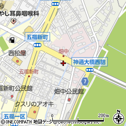 富山桜谷郵便局周辺の地図