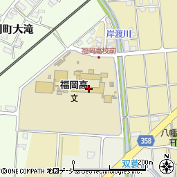 富山県立福岡高校職員室周辺の地図