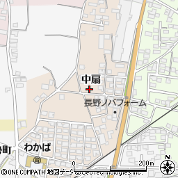 長野県上高井郡小布施町中扇周辺の地図