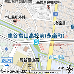 ローソン富山永楽町店周辺の地図