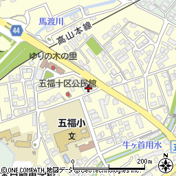 よろこび　富山中央ケアセンター周辺の地図