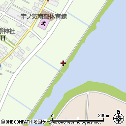 石川県かほく市大崎湖畔周辺の地図