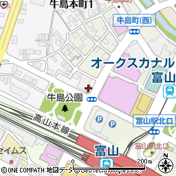 富山駅北郵便局 ＡＴＭ周辺の地図