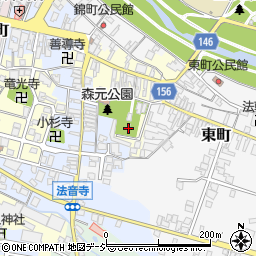 富山県上市町（中新川郡）神明町周辺の地図