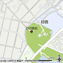 日の宮神社周辺の地図
