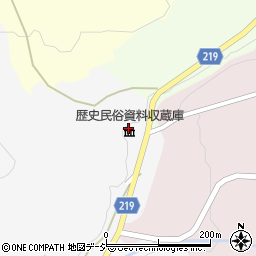 津幡町役場　歴史民俗資料収蔵庫周辺の地図