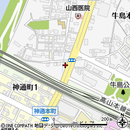 タイムズ富山駅北口西駐車場周辺の地図