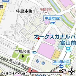 オリックスレンタカー富山駅北口店周辺の地図
