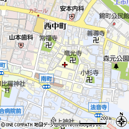 富山県中新川郡上市町南町59周辺の地図