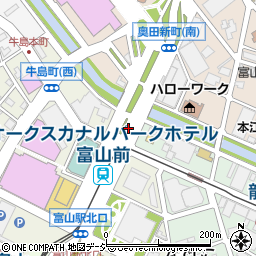 北日本放送会館前周辺の地図