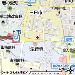 富山第一銀行上市支店周辺の地図