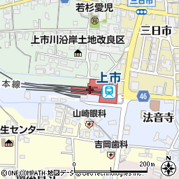 上市駅周辺の地図