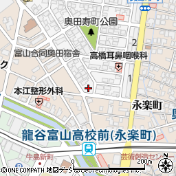 タイムズ富山奥田寿町駐車場周辺の地図