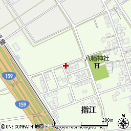 石川県かほく市指江ソ周辺の地図