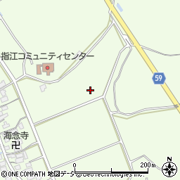 石川県かほく市指江東周辺の地図