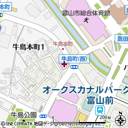 県営富山武道館周辺の地図