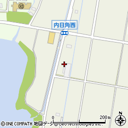 石川県かほく市内日角カ周辺の地図