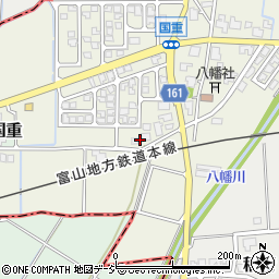 富山県中新川郡舟橋村国重82周辺の地図