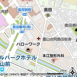 浦山学園中央予備校富山校周辺の地図