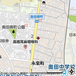 富山永楽町郵便局周辺の地図