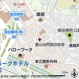 奥田宿舎３号棟周辺の地図