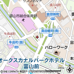 名鉄協商富山湊入船町駐車場周辺の地図