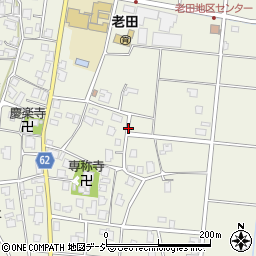 富山県富山市中老田周辺の地図