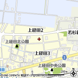 富山県中新川郡上市町上経田周辺の地図