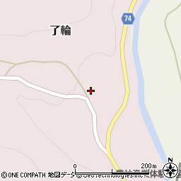 富山県小矢部市了輪385周辺の地図