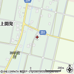 富山県高岡市上開発87周辺の地図