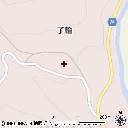 富山県小矢部市了輪458周辺の地図